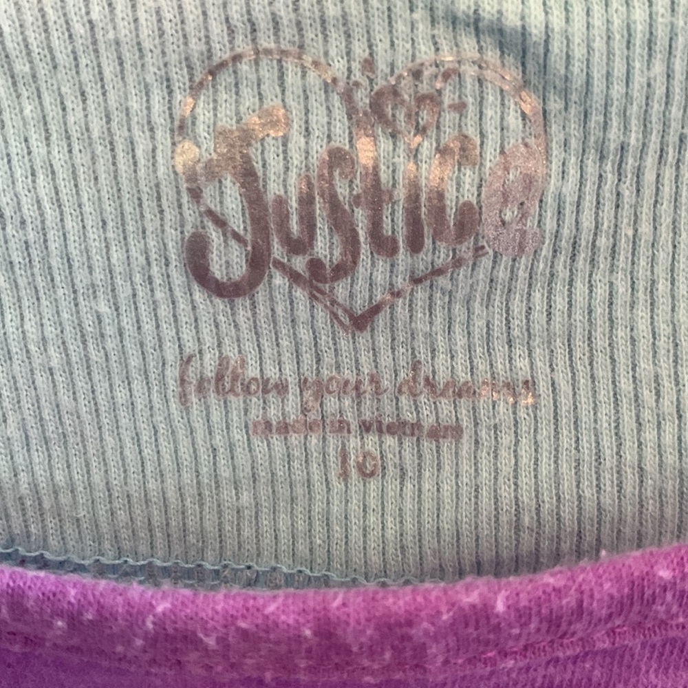 Justice Sequined Top • Girls Size 10 - Picture 3 of 8